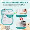 Magic Grooved Writing Practice, Tiny Thinkers Reusable Indented Handwriting Practice for Kids 3-5, Your Little Explorer Motor Magic Happy Writer System Children Set Age 6-8 for Preschool Kindergarten