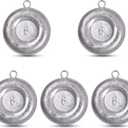 Disc Sinkers Fishing Weights,Coin Sinkers Weights Saltwater Surf Fishing Weights Catfishing Gear Tackle 6oz 6 pack