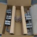 TOPIA HANGER 11.8'' Unfinished/ Natural Wooden Pants Skirt Hangers for Kids Baby Toddler Children, Extra Thick Chrome Hooks & Anti-Wrinkle Premium Flat Clips 10 Pack