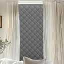 4 Pack Window Insulation for Winter, Fit Max Size 24''X36'', Durable Oxford Fabric and Cotton Filling Window Curtains for Warm Winter, Gray