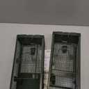 2 PCS Humane Mouse Rat Traps, Mice Chipmunk Squirrel Traps, and Other Live Animal Cage Catch and Release for Indoor and Outdoor-Green