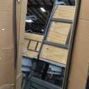 Arched Floor Mirror, 58"18" Full Length Mirror with Stand, Freestanding, Aluminum Frame - Gold (59"L x 18"W, Gold)