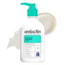 AmLactin Calm Lotion - Therapeutic Body and Face Moisturizer for Sensitive Skin - No-Scrub Exfoliator and Body Lotion for Dry Skin with Lactic Acid AHA and Soothing Ginger Root, 14.1 oz