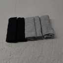 Migbean Boy Shorts Underwear for Women - Boxers for Women, Women's Cotton Underwear Boyshorts (Medium, Grey Black-5pack)
