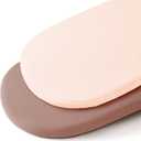 Muslin Bassinet Sheets for Baby Boy Girl,Breathable Baby Bassinet Sheets Fitted for Bassinet,Oval Rectangle,Hourglass,Bassinet Mattress/Pad,Soft Cotton 2 Pack (Bean Paste Red+cream)