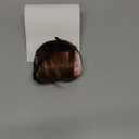 ELEFOCUS Clip-on bangs 100% real hair Fine light brown fake bangs Daily wear fake bangs