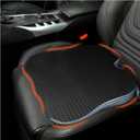 Car Seat Cushion, Comfort Memory Foam Car Cushions for Driving, Seat Cushion for Car Seat Driver with Wedge Design & Raised Back to Broaden Vision, Provides Comfort for Car, Truck, Office Chair (Black)