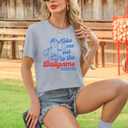 ALLTB Baseball Shirts Women Funny Baseball Mom Shirt Ballgame Graphic Tshirt Game Day Fan Tee Casual Short Sleeve Top (Gray, M)