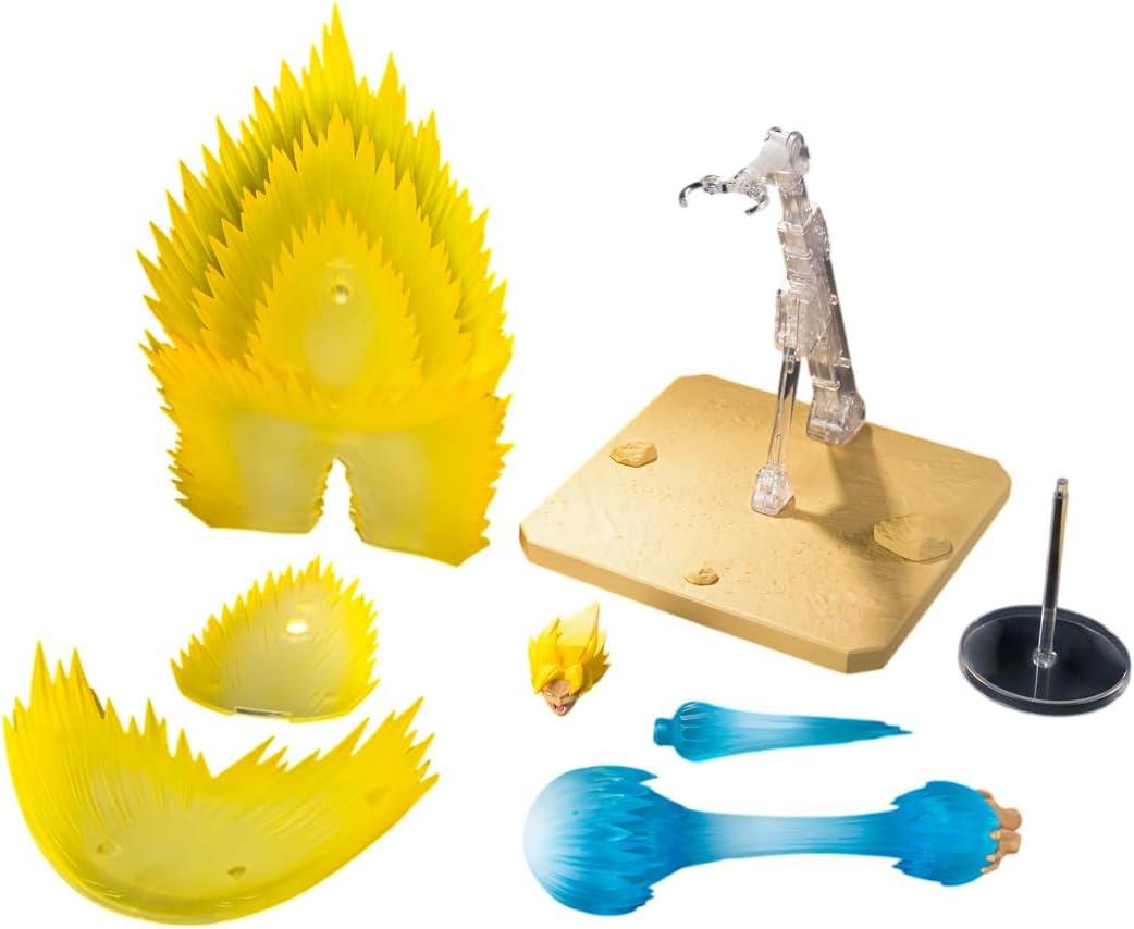 TAMASHII NATIONS - Dragon Ball Z - Super Saiyan Son Goku's Effect Parts Set - Teleport Kamehameha -, Bandai Spirits S.H.Figuarts Action Figure