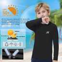 MEETWEE Boys' Boys Rash Guard Long Sleeve Girl UPF 50+ Sun Protection Shirt Swim Shirts Youth SPF Quick Dry Shirt Swimwear Sunsuits