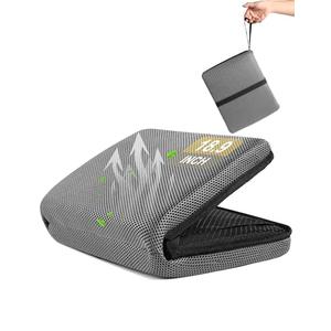 Airplane Seat Cushion Portable Travel Cushion for Comfort Foldable Stadium Pad with Breathable Fabric Seat Pad Perfect for Long Flights, Office, Camping, Bleacher (Plus Size – 18.9'')