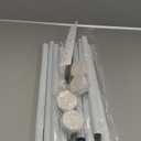 Tension Curtain Rod 30 To 63 Inch White Tension Rods Adjustable Spring Loaded Curtain Rods 7/8" Curtains Rods No Drilling Tension Rods For Windows Bedroom Closet Doorway Door 2pcs