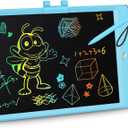 KOKODI LCD Writing Tablet, Gifts for 3 Years Old Boys and Girls10 Inch Colorful Doodle Board Drawing Tablet, Erasable Reusable Electronic Drawing Pads, Educational and Learning Toys for Kids (10in, Blue)