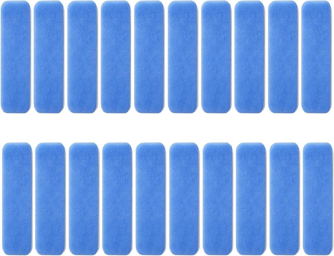20 Pack Ceiling Fan Filters, Blue Ceiling Fan Filters for Blades,Easy-Stick Universal Air Filter for Common Household Contaminants