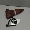 Renaissance Pirate Hat Costome Decoration Halloween Exchange For Male Female Tricorn Hat With Eye Patch & Necklaces (Brown)