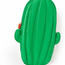 Waterproof Fun Cute Cool Silicone Pen Pencil Case,Travel Makeup Brush Holder,Silicone Makeup Bag with Zipper Daily Work Item,Travel Pouch for Women School Pen Case For Teen, Pencil Bag Green Cactus, 2 Pack
