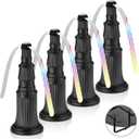 Fly Fans for Tables, Fly Fan Outdoor Indoor Keep Flies Away, Table Top Spinner with Holographic Blades, Flies Deterrent for Picnic, Restaurant, Party, Home, BBQ (4 Pack) (Classic)