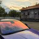 XhuangTech Window Tint Film for Cars, Chameleon Red Purple Car Window Tint 80% VLT Protection Film, Anti UV Heat Control Solar Tint for Windshield Rear Side Window, 29.52" in x 9.84' Ft Feet