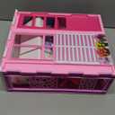 BETTINA Foldable Doll House for 12'' Dolls, 2-Story Dollhouse W/ Loft,Pets Rooms, 40+ Pcs Dollhouse Furnitures & Accessories, Space Saving Playhouse Birthday Xmas Toys Gifts for Girls 3 4 5 6 7 8+