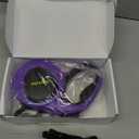 Hertzko Retractable Dog Leash  16 FT Heavy Duty Nylon Leash for Dogs up to 110lbs  Purple & Black with Anti-Slip Handle, Secure Lock, Built-in Poop Bag Holder & 20 Waste Bags  S/M/L Breeds