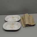 Fight Club Wood Prayer Dough Bowl, congregation gifts Christian Easter and Christmas Cross Religious Gifts,Farmhouse Decor Rustic with 24 Blessing Prayer Cards with Linen Bag 9.5x6x2.5 (1 set)