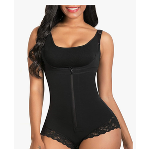 SHAPERX Women's Fajas Colombianas Shapewear Postpartum Tummy Control Body Shaper Butt Lifter Bodysuit L