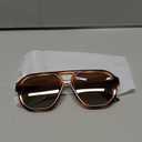 livho Trendy Polarized Square Aviator Sunglasses Women Men Square Eyewear Frame, Retro Sun Glasses for Women Men 2025 Shades (Brown Tortoise/Brown)