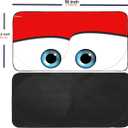 Gven Windshield Sun Shade for Car Front Window Sunshades Windshield Cover Automotive Interior Sun Protector Accessories for Compact& Midsize Sedan,Com& Subcompact SUV,Small Pickup,Wagon (Red, S)