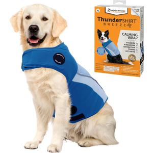 ThunderShirt Breeze for Dogs, X-Large, Sky Blue, Extra Breathable Mesh Fabric, Dog Anxiety Relief Vest for Every Day Stress & Calming During Thunder Storms and Fireworks