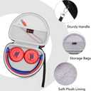 XANAD EVA Hard Case for Junior Junior 320BT / JBL JR300BT / Jr310BT or Sony MDR-ZX110 / MDRZX110NC / MDR-ZX310AP On-Ear Headphones (Gray)