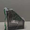 U Brands Mesh Steel Magazine File Holder, 12.5" x 9.8" x 3", Black, Desk Organizer for Magazines, Documents, Files and Folders, Modern Office Accessory