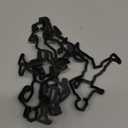 Hsxxf 6PCS Running Fondant Cutters Cookie Cutter Silhouette Gumpaste Flowers Sugar Craft Mold Cake Decorating Tools for Anniversary/Bridal/Engagement Cake Decorating (Running),Black