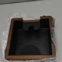 Wooden Espresso Knock Box Walnut Dump Bin for Coffee Grounds Disposal Durable, Shock-Absorbent Espresso Machine Accessories, Easy to Clean Tamping Station