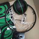 AND1 Over the Door Mini Basketball Hoop: 18x12 Shatterproof Backboard, 2 Mini Basketballs, and Hand Pump Included- Ultimate Indoor Basketball Accessory for Kids and Adults, No Tools Required