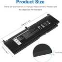 PKWVM Laptop Battery Compatible with Dell Precision 7550 7750 7560 7760 Series Workstation Notebook C903V CR72X 0CR72X 17C06 068N03 447VR 0447VR P44E P93F P44E001 P44E002 P93F001 P93F002 453-BBCQ