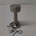 Silver Metal Touch Portable Rechargeable Lamp, 8.5