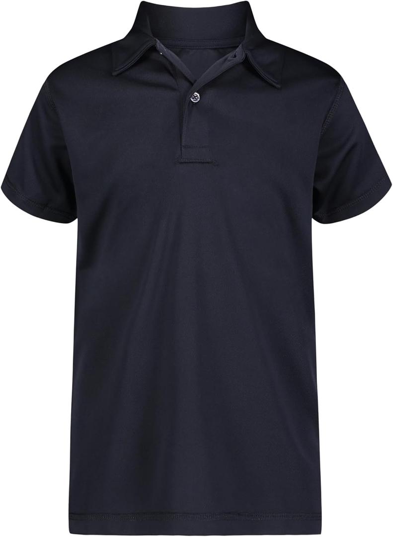 Nautica Boys' School Uniform Sensory-Friendly Short Sleeve Performance Polo (XL)