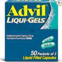 Advil LiquiGels Pain Reliever and Fever Reducer, Pain Medicine for Adults with Ibuprofen 200mg for Headache, Backache, Menstrual Pain and Joint Pain Relief  180 Liquid Filled Capsules