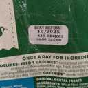 Greenies Veterinarian-Recommended Adult Natural Dental Dog Treats Petite Size, Fresh Flavor, Original Flavor, and Blueberry Flavor, (3) 12 oz. Packs, 60 Count, Best By: 10/2025