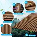 Art3d 4-Pack 47x23.6 Inch Acoustic Panels with Wood Slat Design - Soundproof Wall Panel for Office, Gaming Room & Studio, Ideal for Streamers, Home Workers & Recent Movers, Walnut