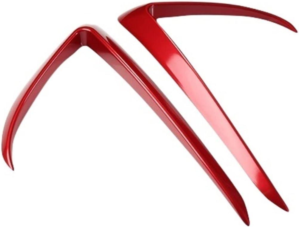 Automotive Exterior Modification Accessories ABS Front Fog Lamp Eyebrow Type Wind Blade Bumper, Compatible For Tesla Model 3 Model Y 2017-2023 (Color : Model 3 red)