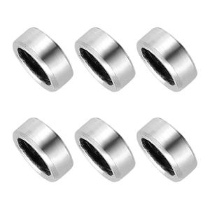 PATIKIL 4 Pcs Stainless Steel Spacers, 3mm ID x 6mm OD x 4mm Height 304 Stainless Steel Bushing Screw Standoff Unthreaded Round Spacer for 1/8" M3 Screws Bolts Nuts
