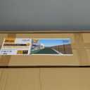 Q235A-Steel 5ft (H/58in) Heavy Duty Fence Post - Serial Post, Suitable for Outdoor Patio, Backyard and Garden Fence Post Bracket Construction (2pack-Matte Black)