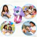 Walkie Talkies for Kids, 2 Pack - Wrist Watch Kids Walkie Talkies, Magical Pony Toddler Walkie-Talkie Toys, 2-Way Radios with Clear Sound, Ideal Gift for Girls & Boys Ages 3-12 (2Pcs-Pink + Purple)