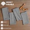 Cloth Napkin 100% Cotton 18Inch x 18Inch Decorative Washable Houndstooth Check Napkins Table Napkin for Dining, Kitchen, Parties & Camping - Black (Set of 12)