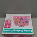 Unicorn Dance Mat, Dance Mixer Rhythm Step Play Mat, Pink Dance Pad with LED Lights, Adjustable Volume, Built-in Music, 5 Game Modes, Xmas B-Day Gifts for 3-12 Years Old Girls Toys (Multicolor)