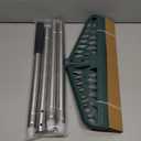 Artificial Turf Rake with Adjustable Steel Handle from 32 to 61 Inch, Durable Artificial Grass Rake, Turf Brush for Cleaning pet Hair, Large Fallen Leaves and Dead Grass from Artificial Turf