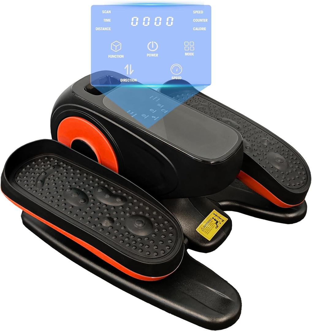 Under Desk Elliptical Machine,Leg Exerciser While Sitting for Seniors,Quiet & Portable Leg Exerciser While Sitting with Remote Control