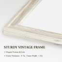 4 THOUGHT Dry Erase Board, 24" x 18" Magnetic Whiteboard, Vintage White