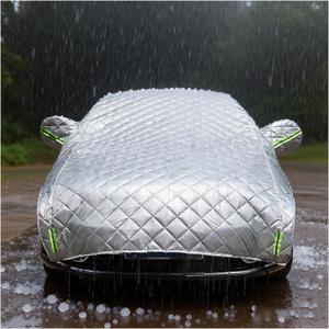 Hail Protector Car Cover, Compatible with Ford Chevrolet Toyota and Many Other Models,Car Cover Waterproof All Weather,5-Layer Thickened Cotton, Protection for SUV and Sedan (Silver,All Three Sedan)